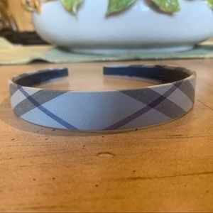 Burberry plaid baby blue headband
